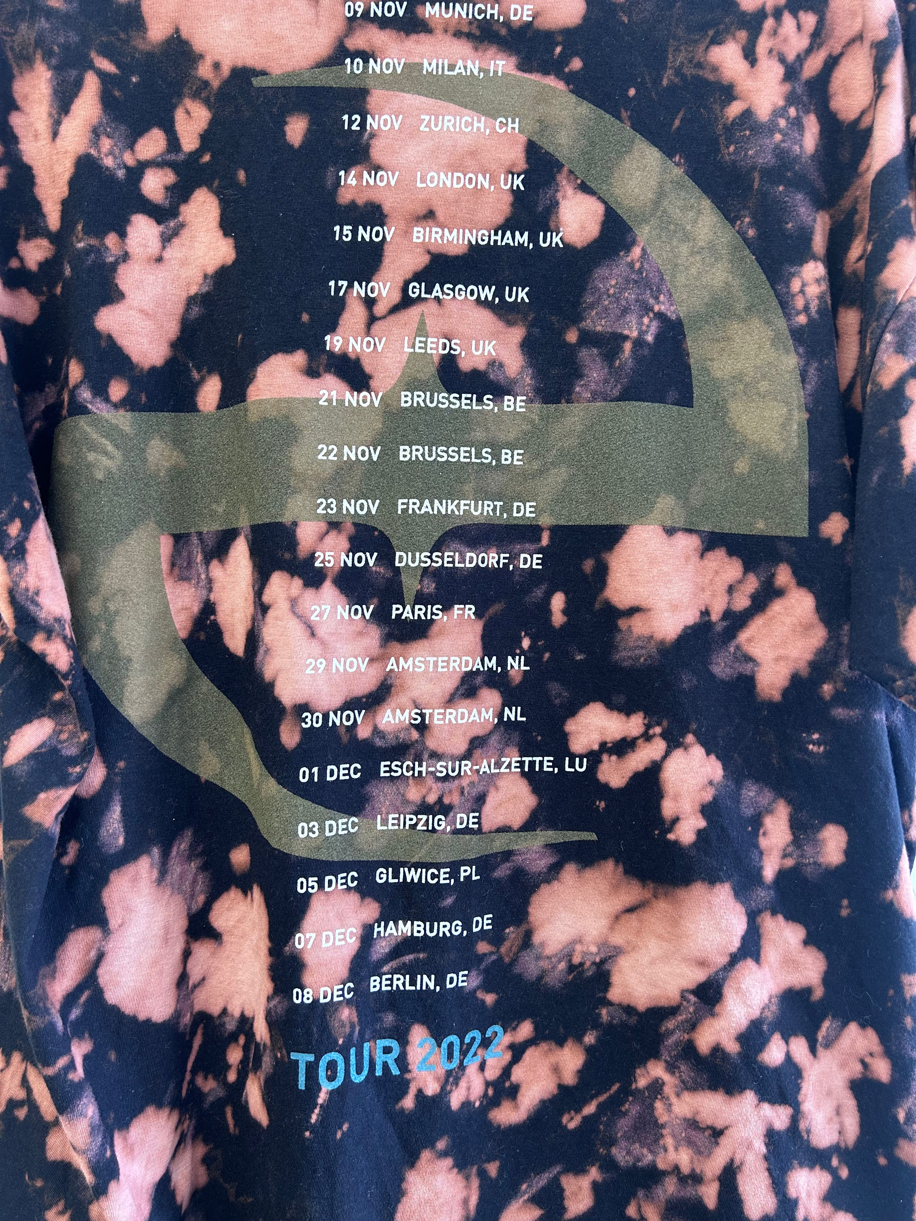 Evanescence tie-dye 2022 tour tee