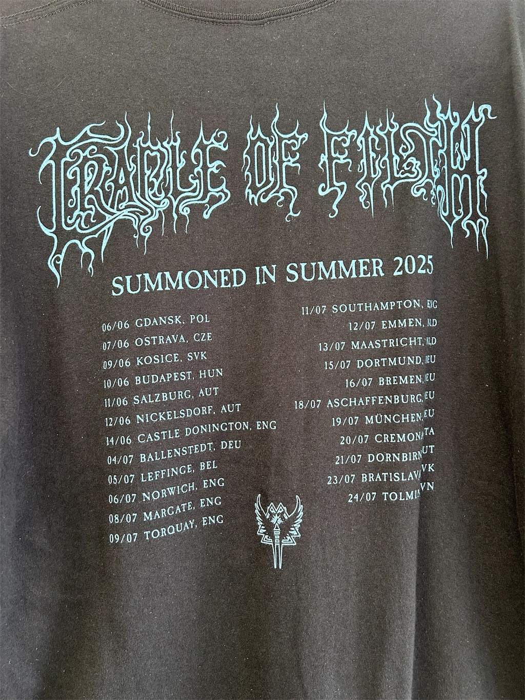 Cradle of Filth 2025 Tour Tee